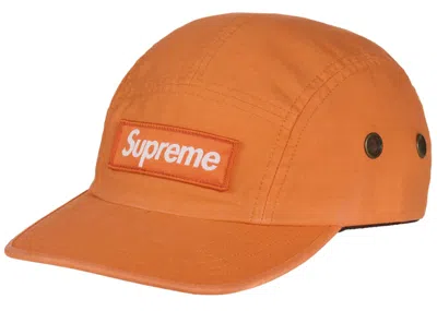 Pre-owned Supreme Military Camp Cap (fw24) In Orange