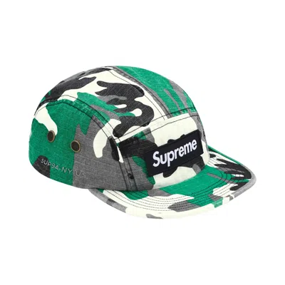 Pre-owned Supreme Military Camp Cap 'green Camo' | Men's Size Onesize