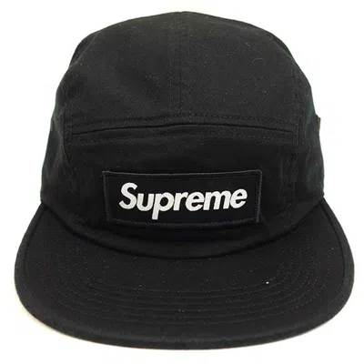 Pre-owned Supreme Military Camp Cap In Black