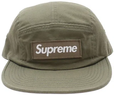 Pre-owned Supreme Military Camp Cap In Olive