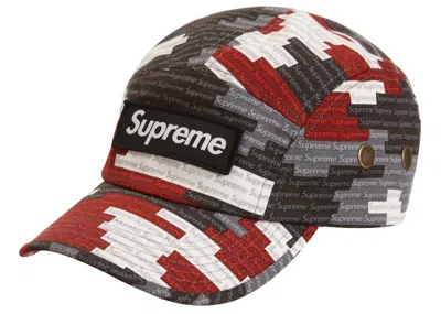 Pre-owned Supreme Military Camp Cap In Red Camo