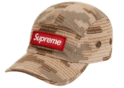 Pre-owned Supreme Military Camp Cap In Tan Camo