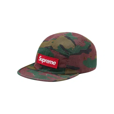 Pre-owned Supreme Military Camp Cap 'jigsaw' | Multi-color | Men's Size Onesize