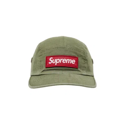 Pre-owned Supreme Military Camp Cap 'olive' In Green