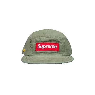 Pre-owned Supreme Military Camp Cap 'olive' In Green