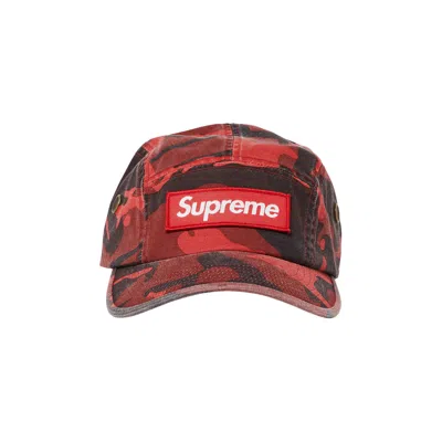 Pre-owned Supreme Military Camp Cap 'red Camo'