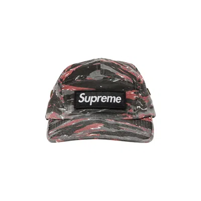 Pre-owned Supreme Military Camp Cap 'red Tiger'