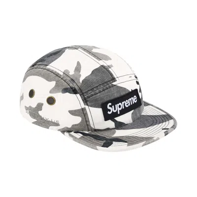Pre-owned Supreme Military Camp Cap 'snow Camo' | White | Men's Size Onesize