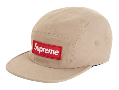 Pre-owned Supreme Military Camp Cap (ss20) In Khaki