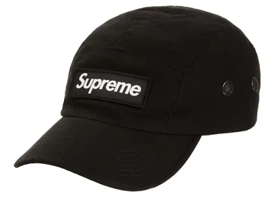Pre-owned Supreme Military Camp Cap (ss21) In Black