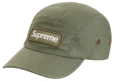 Pre-owned Supreme Military Camp Cap (ss21) In Olive