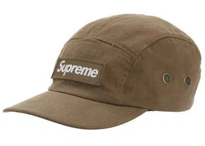 Pre-owned Supreme Military Camp Cap (ss22) In Brown