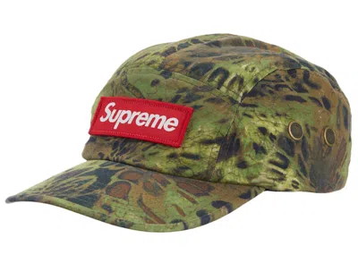 Pre-owned Supreme Military Camp Cap (ss22) In Olive Prym1 Camo