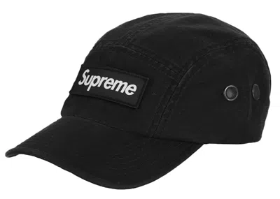 Pre-owned Supreme Military Camp Cap (ss23) In Black