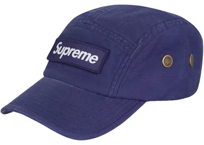 Pre-owned Supreme Military Camp Cap (ss23) In Light Navy Blue