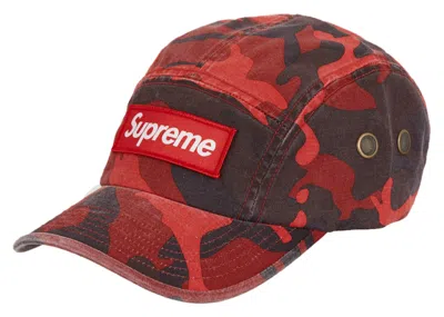 Pre-owned Supreme Military Camp Cap (ss23) In Red Camo