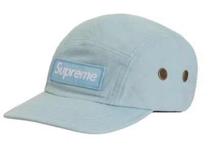 Pre-owned Supreme Military Camp Cap (ss24) In Light Blue