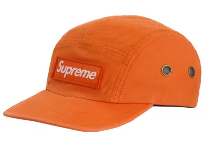 Pre-owned Supreme Military Camp Cap (ss24) In Orange