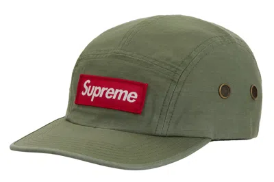 Pre-owned Supreme Military Camp Cap (ss24) Olive