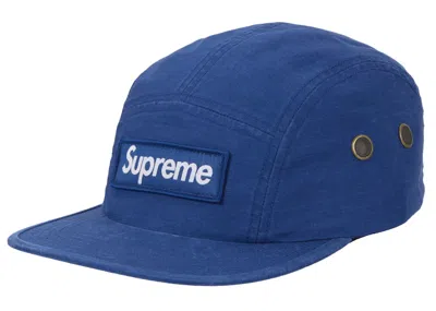 Pre-owned Supreme Military Camp Cap (ss25) In Dark Royal