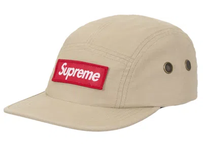 Pre-owned Supreme Military Camp Cap (ss25) In Tan