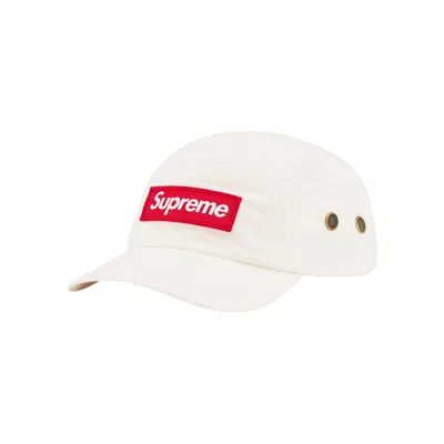 Pre-owned Supreme Military Camp Cap 'stone' In Cream