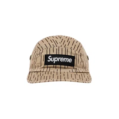 Pre-owned Supreme Military Camp Cap 'tan Raindrop'