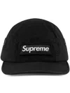 Supreme Camp Ii Washed Chino Twill Cap In Black