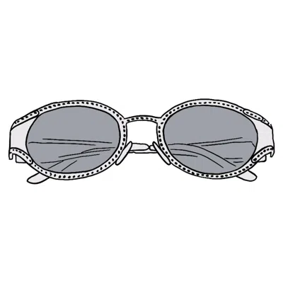 Pre-owned Supreme Miller Sunglasses In Silver