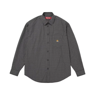 Pre-owned Supreme Mini Plaid Shirt 'black' | Men's Size M