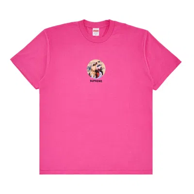 Pre-owned Supreme Miss Piggy Tee 'fuchsia' In Pink