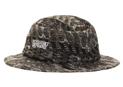 Pre-owned Supreme Missoni Crusher Hat In Black