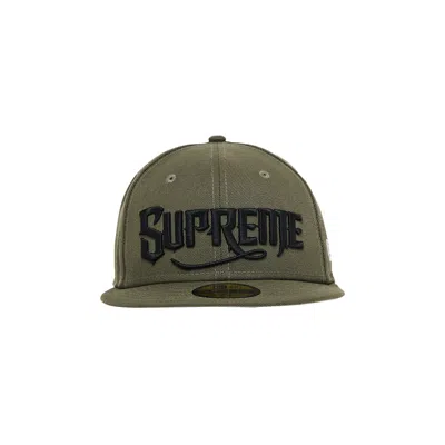 Pre-owned Supreme Mister Cartoon New Era 'olive' | Green | Men's Size 7.5