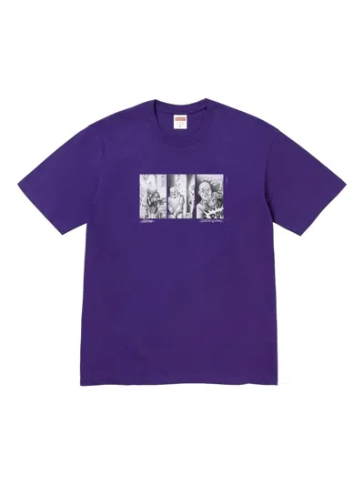 Supreme Mister Cartoon Pow T-shirt In Purple