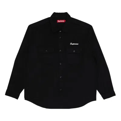 Pre-owned Supreme Mister Cartoon Work Shirt 'black'