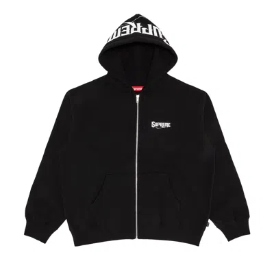 Pre-owned Supreme Mister Cartoon Zip Up Hooded Sweatshirt 'black'