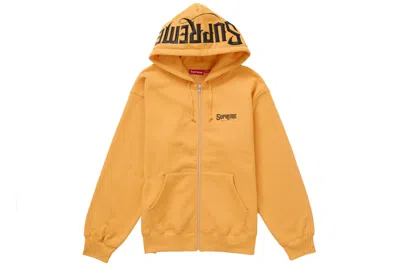 Pre-owned Supreme Mister Cartoon Zip Up Hooded Sweatshirt Tangerine