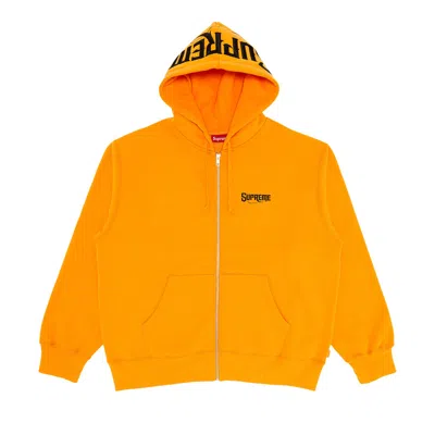 Pre-owned Supreme Mister Cartoon Zip Up Hooded Sweatshirt 'tangerine' | Orange | Men's Size Xl