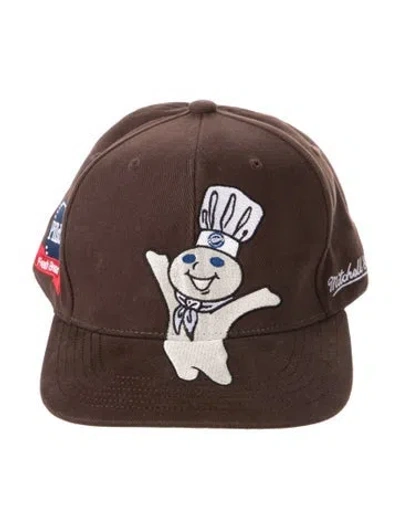Pre-owned Supreme Mitchell & Ness Doughboy Fitted 6-panel In Brown