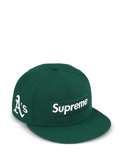 Supreme Mlb Angels Logo Cap In Green