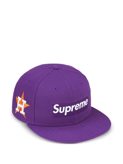 Supreme Mlb Teams Box Logo Cap In Purple