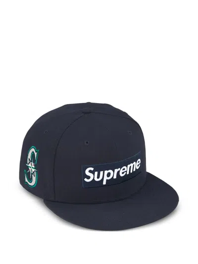 Supreme Mlb Teams Box Logo New Era Cap In Blue