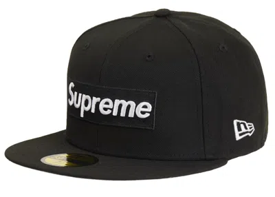 Pre-owned Supreme Mlb Teams Chicago Box Logo New Era 59fifty Fitted Cap In Black