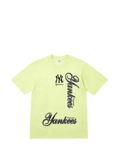Supreme Mlb Teams T-shirt In Yellow