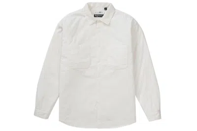 Pre-owned Supreme Mm6 Maison Margiela Padded Shirt White