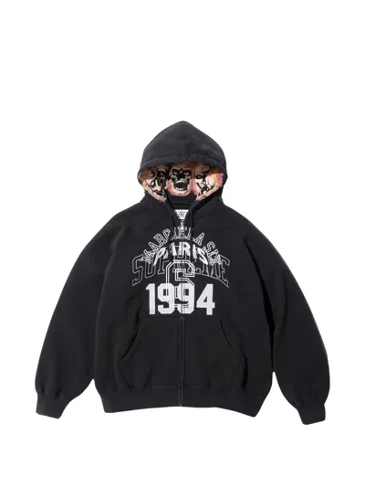 Supreme Mm6 Numeric-signature Hoodie In Black