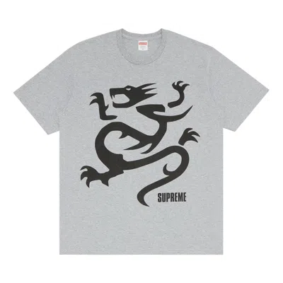 Pre-owned Supreme Mobb Deep Dragon Tee 'heather Grey'