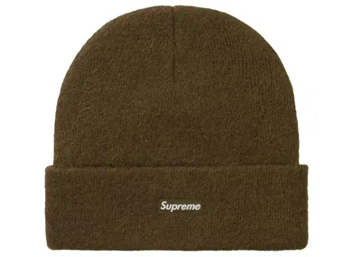 Pre-owned Supreme Mohair Beanie (fw23) Dark Olive In Dark Khaki