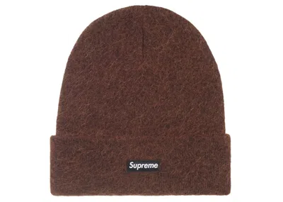 Pre-owned Supreme Mohair Beanie (fw24) In Dark Brown