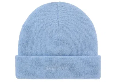 Pre-owned Supreme Mohair Beanie (fw25) In Light Blue